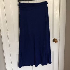 Anthropologie Velvet maxi skirt